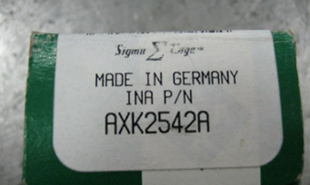 INA AXK2542 bearing | 25x42x2 mm